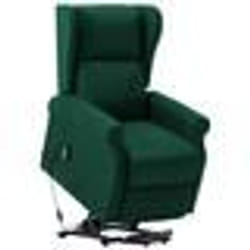 vidaXL Fauteuil Vert foncé Tissu - TU