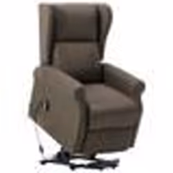 vidaXL Fauteuil Taupe Tissu