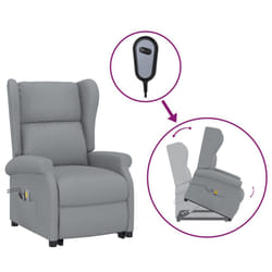 VidaXL 289740 Fauteuil massant électrique Gris