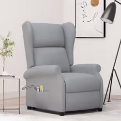 VidaXL 289740 Fauteuil massant électrique Gris
