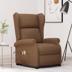 VidaXL 289744 Fauteuil massant électrique Marron