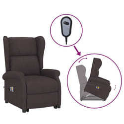 VidaXL 289745 Fauteuil massant électrique Marron