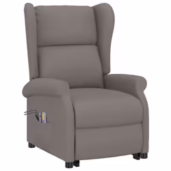 VidaXL 289748 Fauteuil massant électrique Taupe