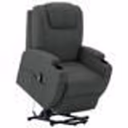 vidaXL Fauteuil Anthracite Similicuir