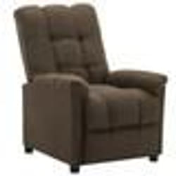 vidaXL Fauteuil inclinable Marron Tissu - TU