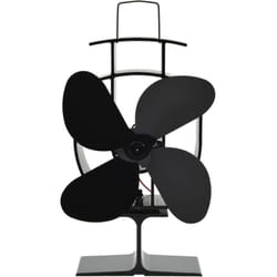 Vidaxl - Ventilateur de poêle alimenté par chaleur 4 pales Noir