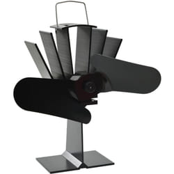 Vidaxl - Ventilateur de poêle alimenté par chaleur 2 pales Noir