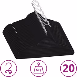 Description générale Cet ensemble de cintres est conçu en plastique et en métal, offrant une durabilité et une robustesse suf ...