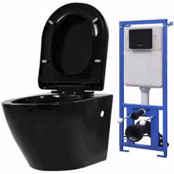 Description générale Cette toilette murale suspendue à la conception unique, livrée avec un réservoir dissimulé, sera le choi ...