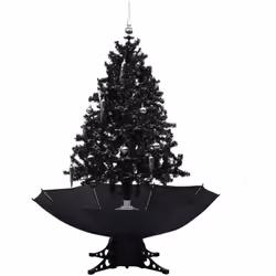 Notre arbre de Noël enneigé de fabrication distincte avec des bibelots et des lumières forme la pièce maîtresse frappante de  ...