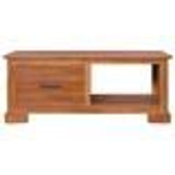 vidaXL Meuble TV 90x50x37 cm Bois de teck massif - TU