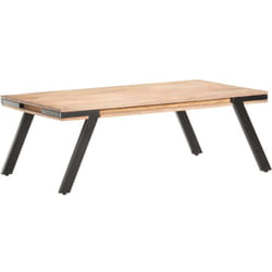Table Basse 114x65x40 Cm Bois De Manguier Massif Vidaxl