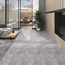 Vidaxl - Dalles de plancher pvc 5,02 m² 2 mm autoadhésif marron ciment