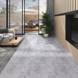 Vidaxl - Planches de plancher pvc non auto-adhésif 5,26m²2mm Gris ciment