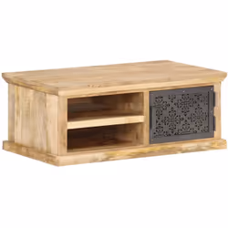 Notre table basse, au charme rustique, s'agence facilement à votre décor intérieur. Cette table basse est en bois de manguier ...