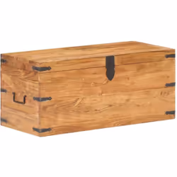Description générale Le coffre en bois ajoute un aspect simpliste à votre décoration intérieure et offre un vaste espace de r ...