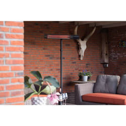 Sunred Chauffage sur Pied 2500 W Noir Patio Jardin Balcon Terrasse Extérieur 428808