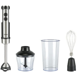 Bourgini 22.2401.00.00 blender 0,8 L Mélangeur par immersion 1200 W Noir, Acier inoxydable