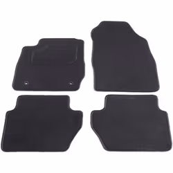 Tapis sur mesure - Ford - Fiesta MK6 à partir de 2012 - Moquette noire et robuste - Lot de 4 tapis