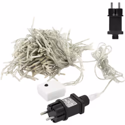 Livraison : 1x rideau lumineux de ECD Germany. Informations techniques : Couleur : PVC blanc, LED blanc chaud Matériau : plas ...