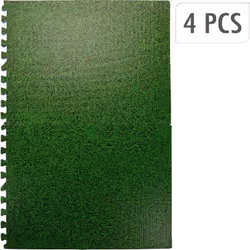 XQ Max Set de tapis de sol impression de l'herbe 4 pcs vert