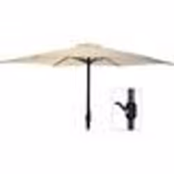 Parasol - AMBIANCE - D300cm - Aluminium - Toile polyester - Mât droit