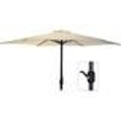 Parasol - AMBIANCE - D300cm - Aluminium - Toile polyester - Mât droit