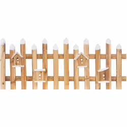 Description générale Transformez votre espace en une scène festive avec cette décoration de Noël en bois. Cette clôture ennei ...
