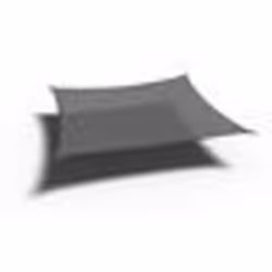 Toile dombrage Platinum Coolfit carrée anthracite 360x360 cm