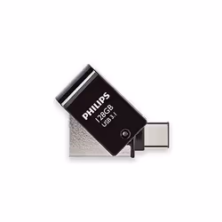 Clé USB - PHILIPS - 2 en 1 OTG - 128GB - USB 3.1 - Ultra-rapide - Compatible Android