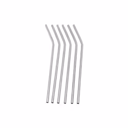 Leopold Vienna LV253011 paille réutilisable Argent Acier inoxydable 6 pièce(s)