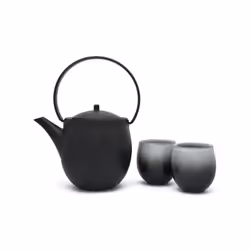 Bredemeijer Sendai, Service à thé, 1200 ml, Noir, Fonte, 6 tasses, Filtre à infuser