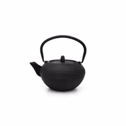 Bredemeijer Tibet, Théière simple, 1200 ml, Noir, Fonte, Acier inoxydable, 6 tasses, Filtre à infuser