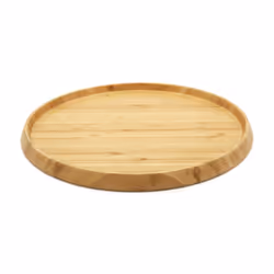 Bredemeijer 174002, Plateau de service classique, Rond, Bambou, Bois, 350 mm, 350 mm