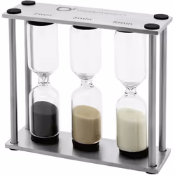 Minuteur à thé « Sablier » Hauteur 90 mm Mélange de matériaux Acier inoxydable Largeur 98 mm Longueur 40 mm Poids 195 g Coule ...