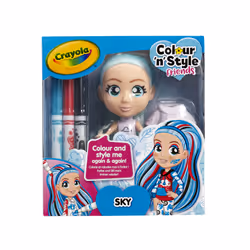 Crayola Colour'n'Style Friends Sky, Kit de loisirs créatifs pour enfants, 3 an(s), Multicolore