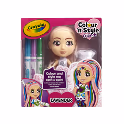 Crayola Colour'n'Style Friends Lavender, Kit de loisirs créatifs pour enfants, 3 an(s), Multicolore