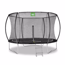 EXIT Trampoline Black Edition ø305cm - noir, Trampoline suspendu, Rond, 100 kg, 3 an(s), Filet de sécurité, Assemblage requis