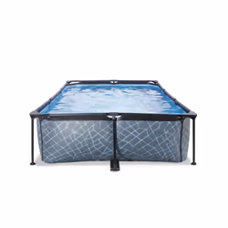 EXIT Piscine Stone 300x200x65cm avec pompe de filtration - grise
