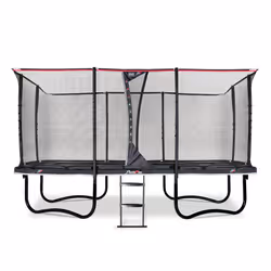 EXIT Trampoline PeakPro 275x458cm - noir, Trampoline suspendu, Rectangulaire, 130 kg, 8 an(s), Filet de sécurité, Assemblage  ...