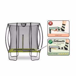 EXIT Le trampoline Silhouette 153x214cm - vert - Vue supplémentaire 4