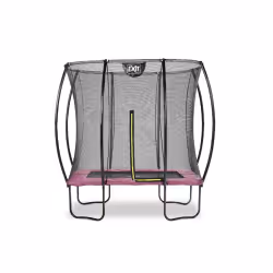 EXIT Le trampoline Silhouette 153x214cm - rose, Trampoline suspendu, Rectangulaire, 100 kg, 3 an(s), Filet de sécurité, Assem ...