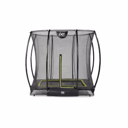 EXIT Le trampoline Silhouette inground 153x214cm avec filet de sécurité - noir, Trampoline encastré, Rectangulaire, 100 kg, 3 ...