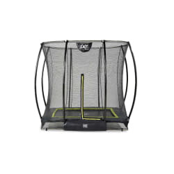 EXIT Le trampoline Silhouette inground 153x214cm avec filet de sécurité - noir