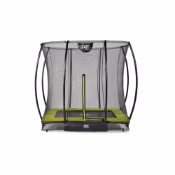 EXIT Le trampoline Silhouette inground 153x214cm avec filet de sécurité - vert, Trampoline encastré, Rectangulaire, 100 kg, 3 ...