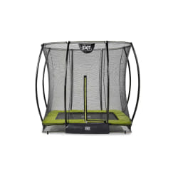 EXIT Le trampoline Silhouette inground 153x214cm avec filet de sécurité - vert
