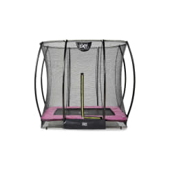 EXIT Le trampoline Silhouette inground 153x214cm avec filet de sécurité - rose