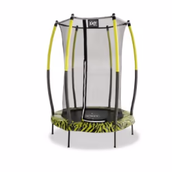 EXIT Trampoline Tiggy junior avec filet de sécurité ø140cm - noir/vert