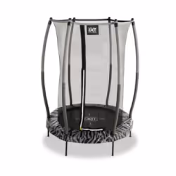 EXIT Trampoline Tiggy junior avec filet de sécurité ø140cm - noir/gris, Trampoline suspendu, Rond, 25 kg, 3 an(s), Filet de s ...