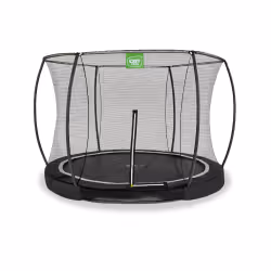EXIT Trampoline enterré Black Edition ø305cm avec filet de sécurité - noir, Trampoline encastré, Rond, 100 kg, 3 an(s), Filet ...
